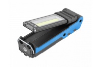 Фонарь светодиодный,  раскладной, 400 люмен, магнит, USB HT1E407 | HOEGERT от Arbostuff.ru