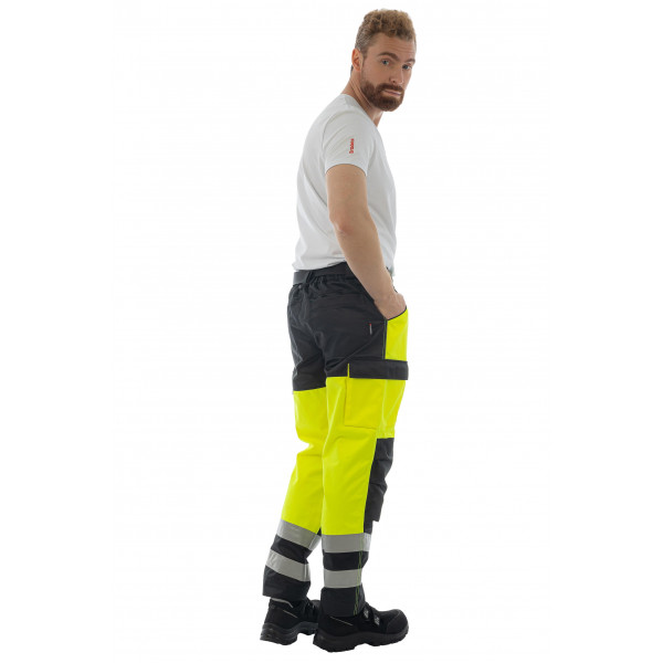 Сигнальные брюки Brodeks KS 313, желтый/черный | Brodeks от Arbostuff.ru